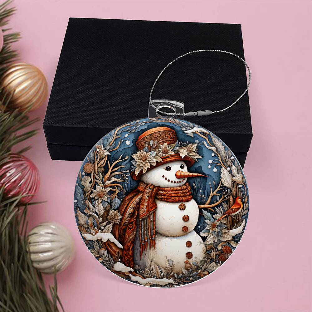Acrylic Ornament Snow MAn