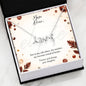 Mom Dear (Mom) - Scripted Love Necklace | Elegant Family Jewelry Gift for Her | Elyvie