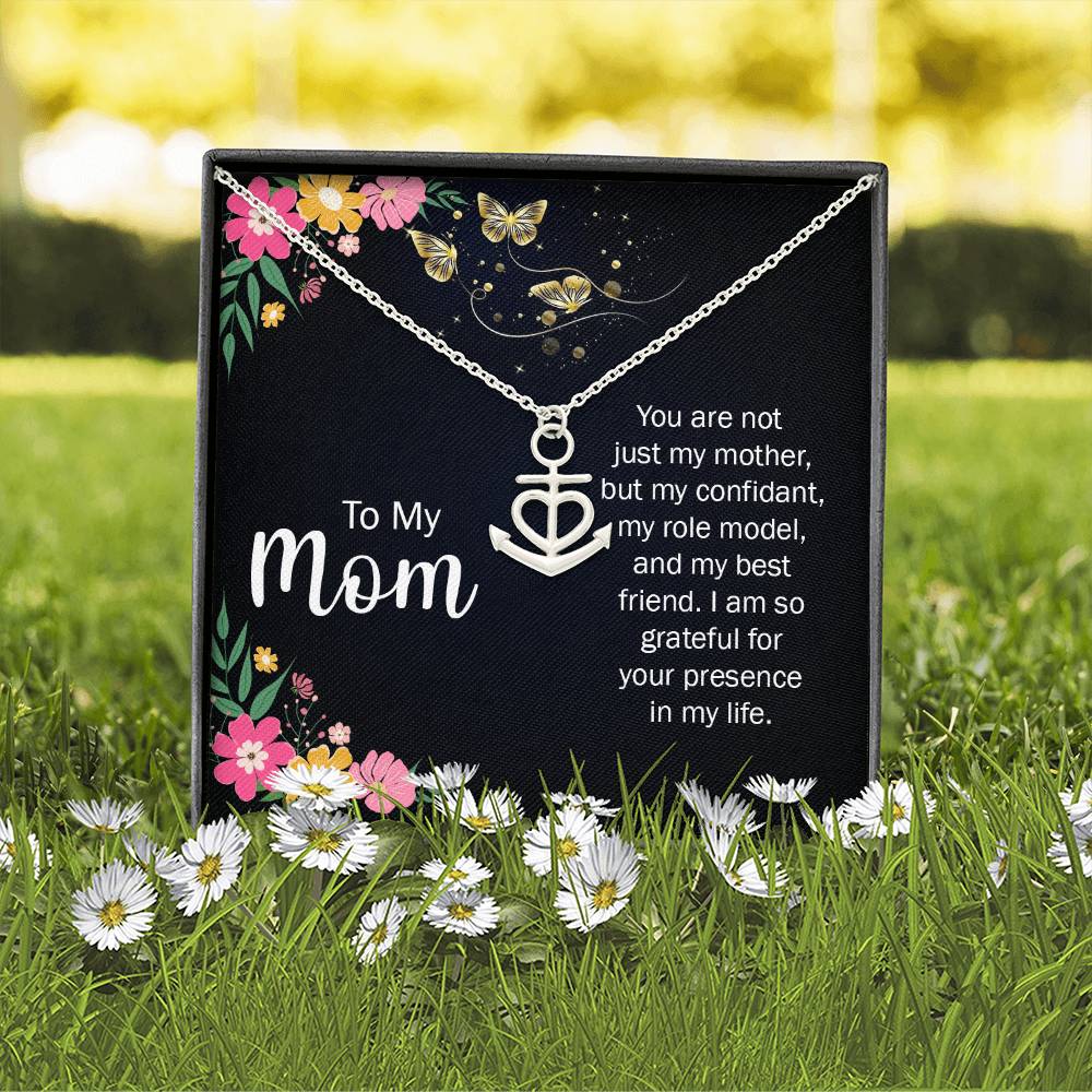 To My Mom You Are Not Just a Mother Anchor Pendant Necklace
