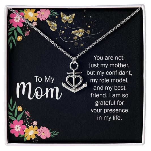 To My Mom You Are Not Just a Mother Anchor Pendant Necklace