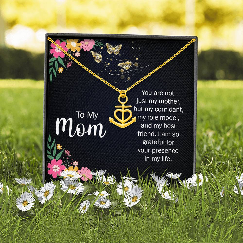 To My Mom You Are Not Just a Mother Anchor Pendant Necklace