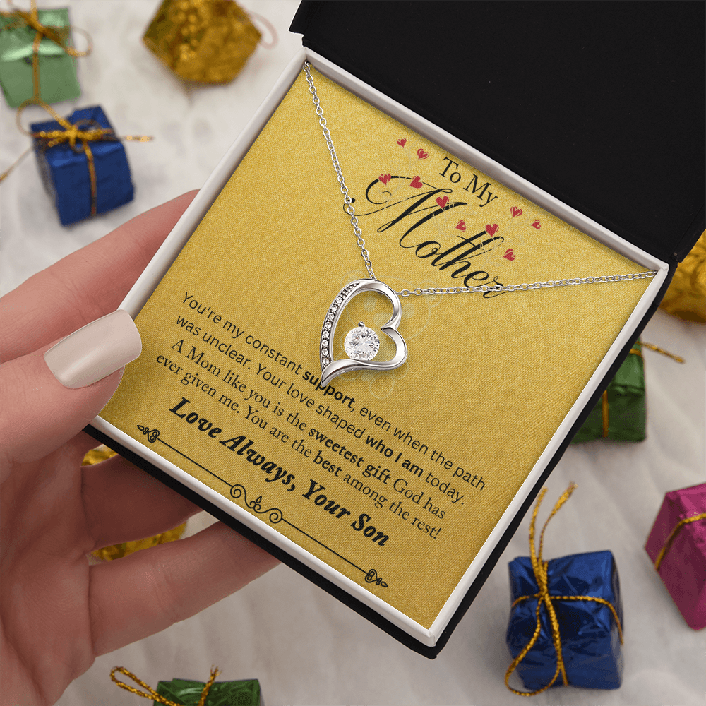 To My Mother You are My Constant Support Forever Love Necklace