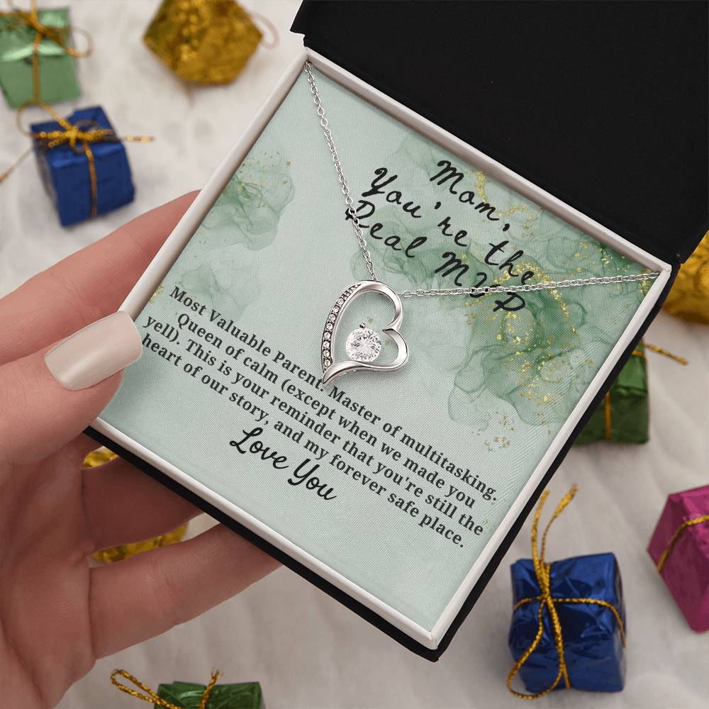 Mom You're the Real MVP Forever Love Necklace
