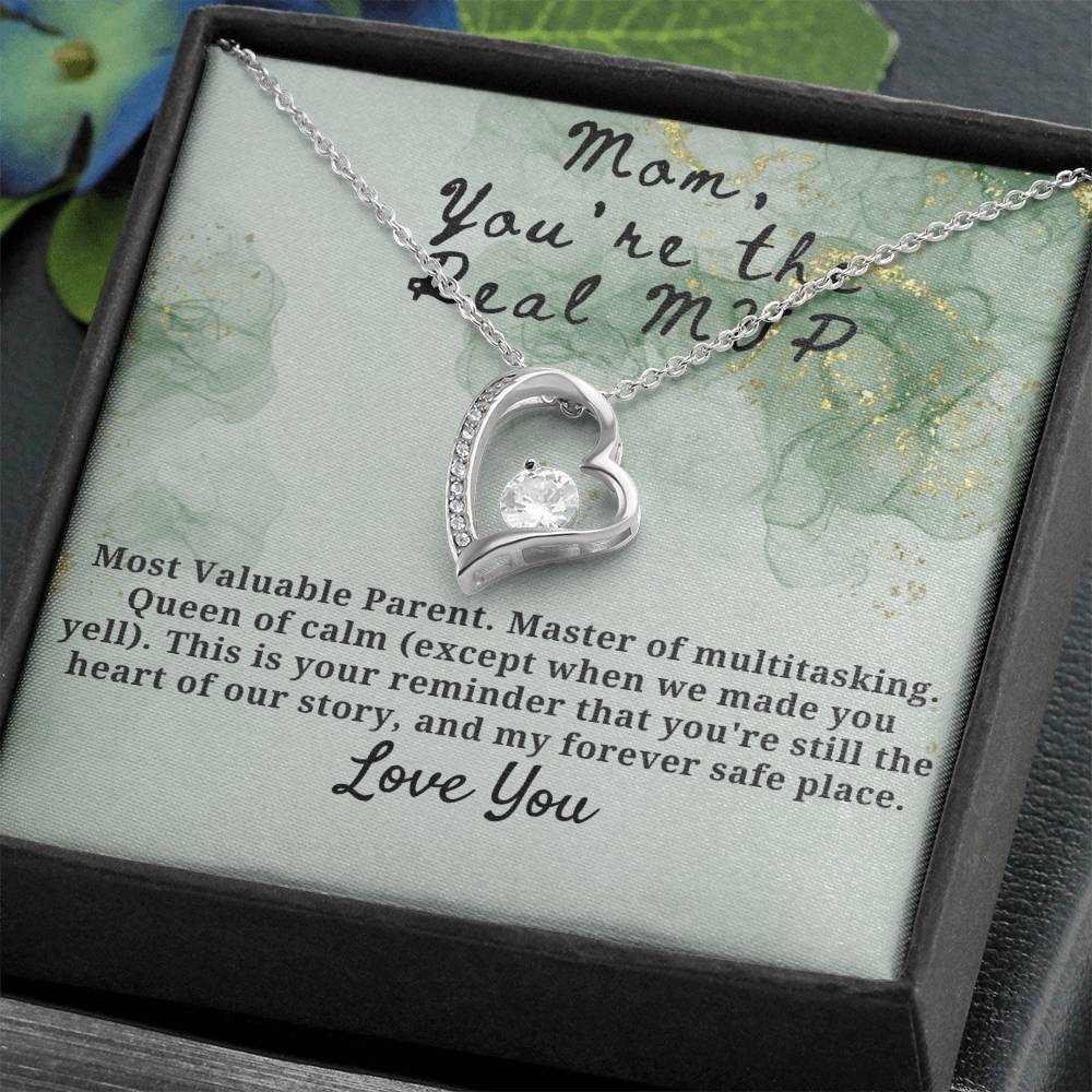 Mom You're the Real MVP Forever Love Necklace