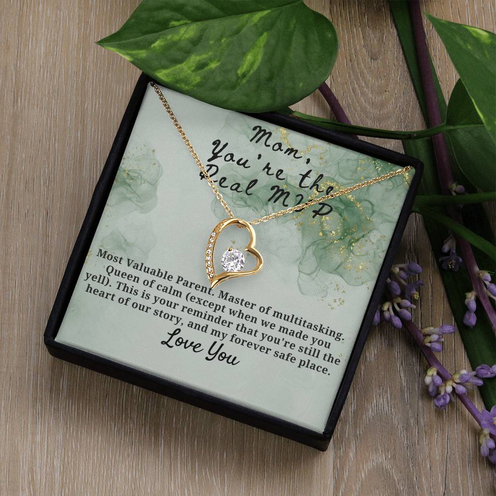 Mom You're the Real MVP Forever Love Necklace