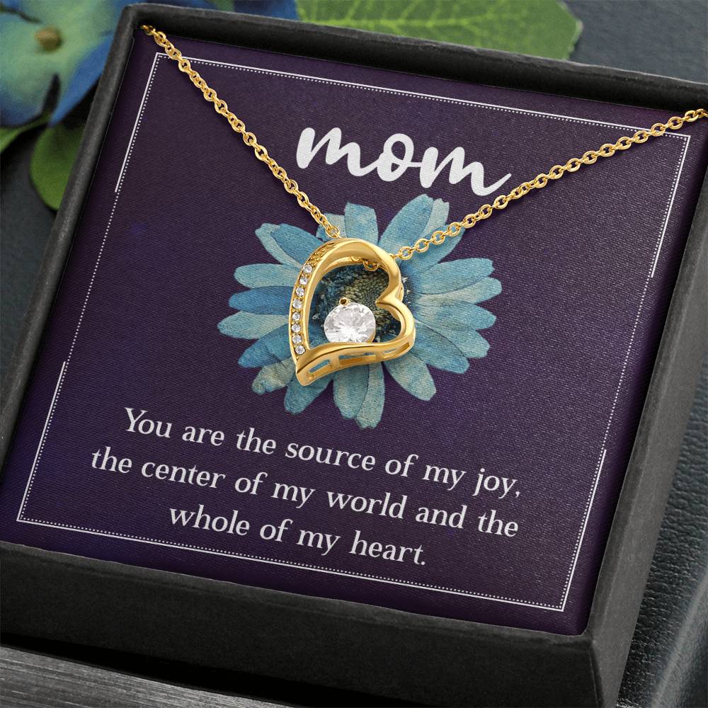 Mom You are the Source of my Joy Forever Love Necklace
