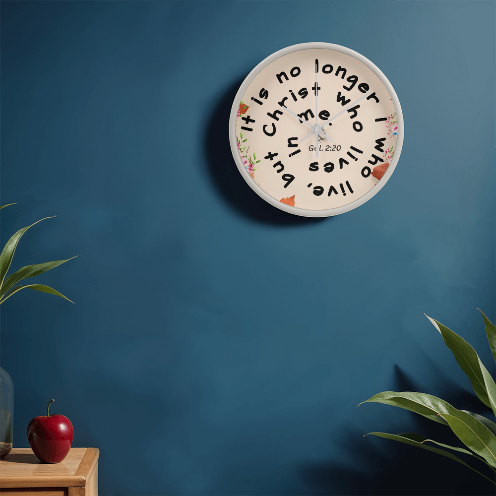 Galatians 2:20 Clock | Inspirational Christian Home Décor & Wall Art | Elyvie