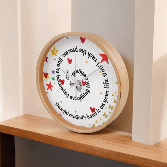 Star & Heart Celebration Clock | Inspirational Home Décor To My Daughter | Elyvie