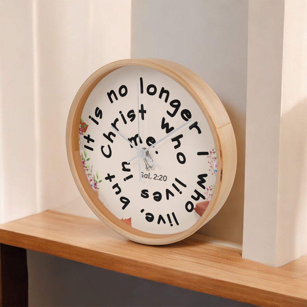 Galatians 2:20 Clock | Inspirational Christian Home Décor & Wall Art | Elyvie